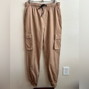 South Pole Men’s Khaki Tan Standard Issue Jogger Pants L